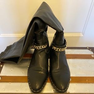 Zara Chain Detail Boots